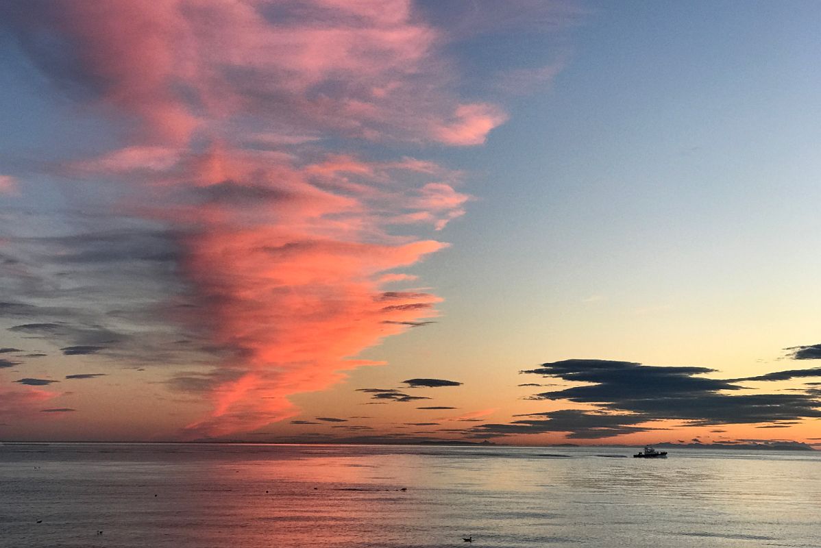 20D Sunset Over The Strait Of Magellan From The Waterfront Of Punta Arenas Chile